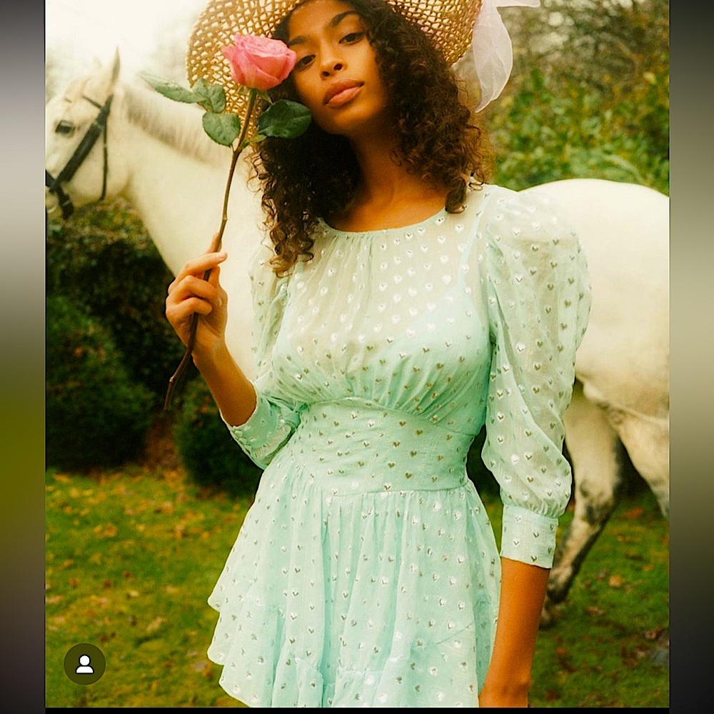 Mindy Mini Dress in Mint
For Love & Lemons